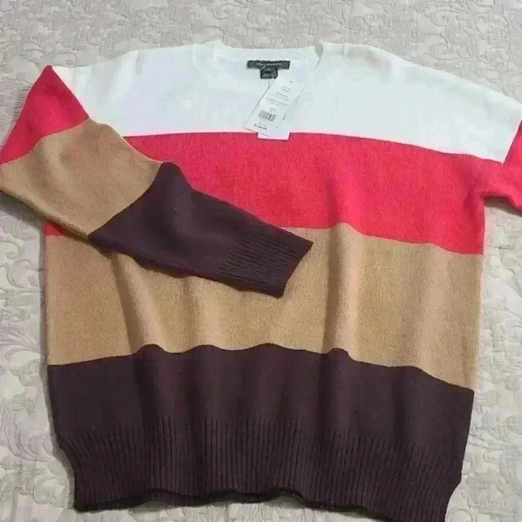 French Connection Striped Sweater - Picture 1 of 12
